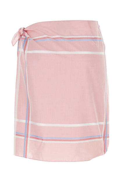 Prada Women Pink Cotton Skirt by Luosophy