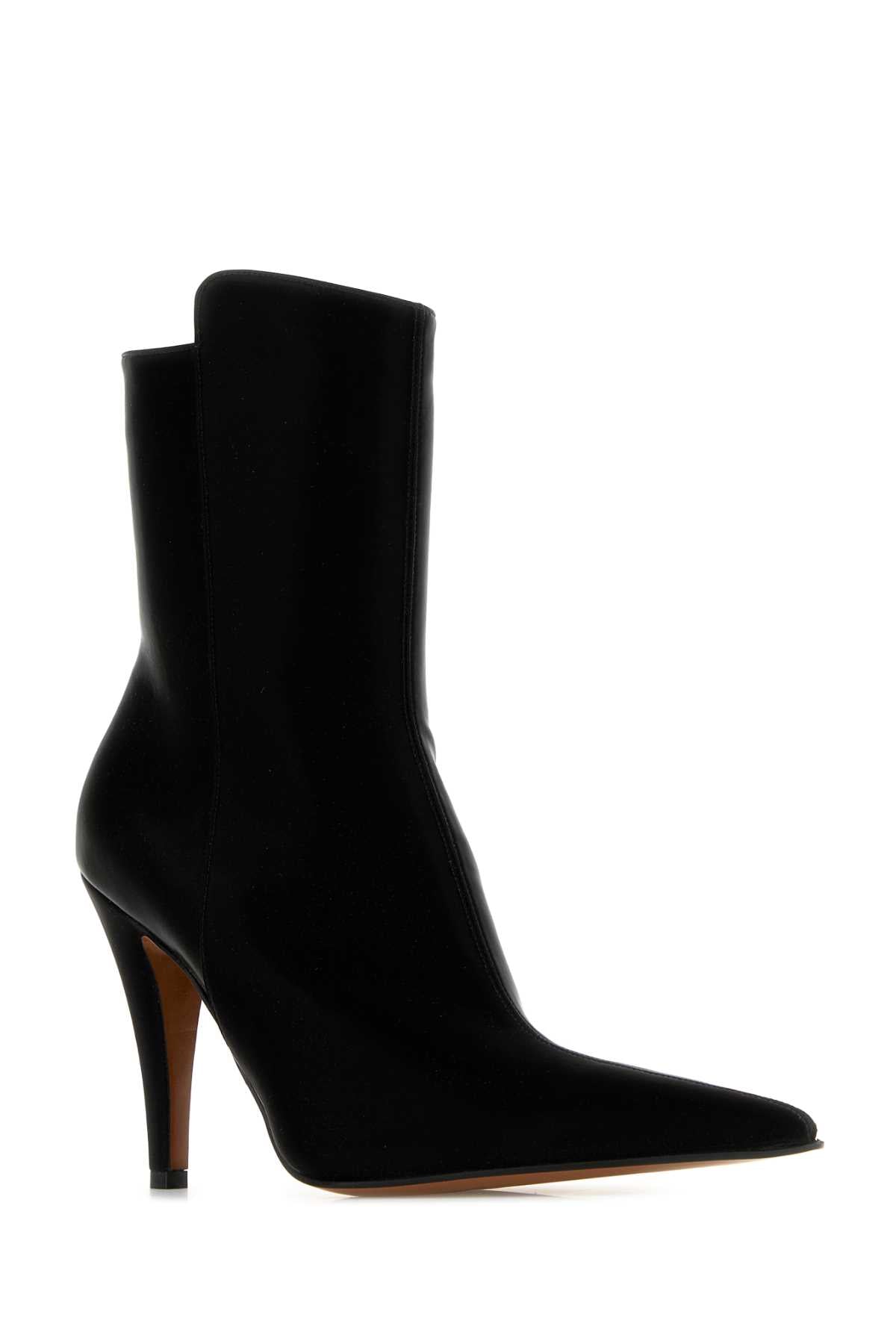Alexander Mcqueen Women Black Fabric Birdee Ankle Boots by Luosophy