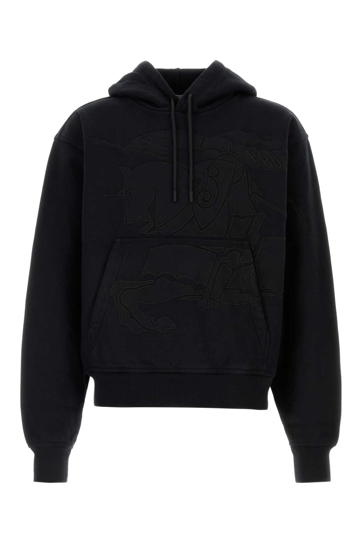 Burberry Men Black Cotton Blend Sweatshirt by Luosophy