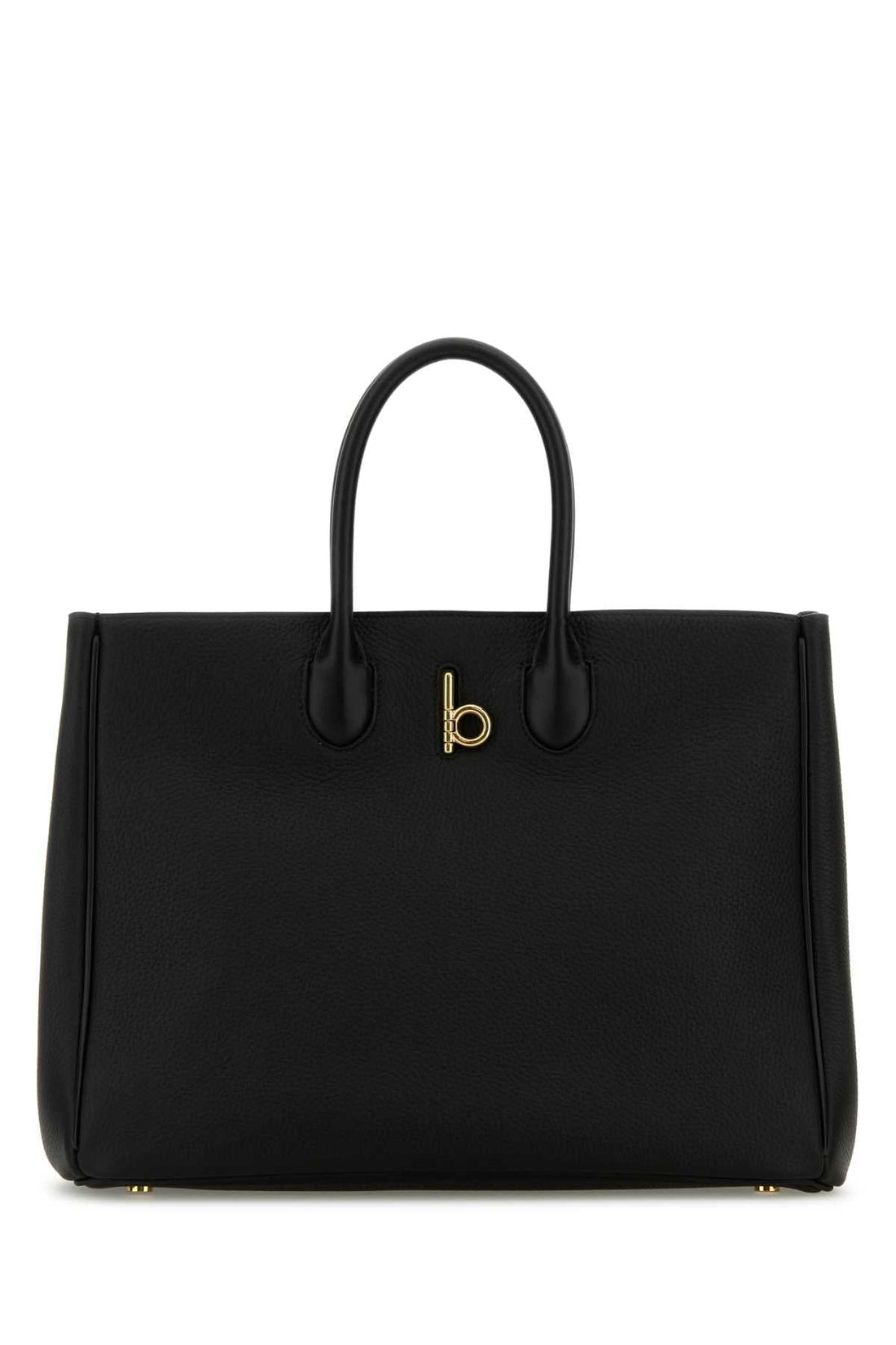 Burberry Women Black Leather Medium Rocking Horse Handbag
