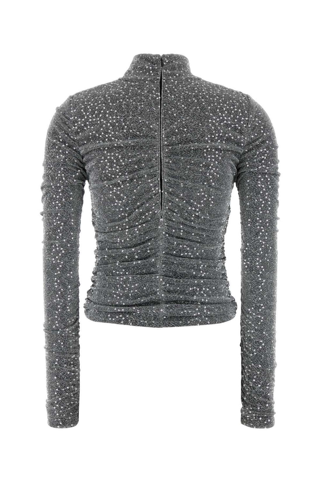 Dolce &amp; Gabbana Women Silver Jersey Top