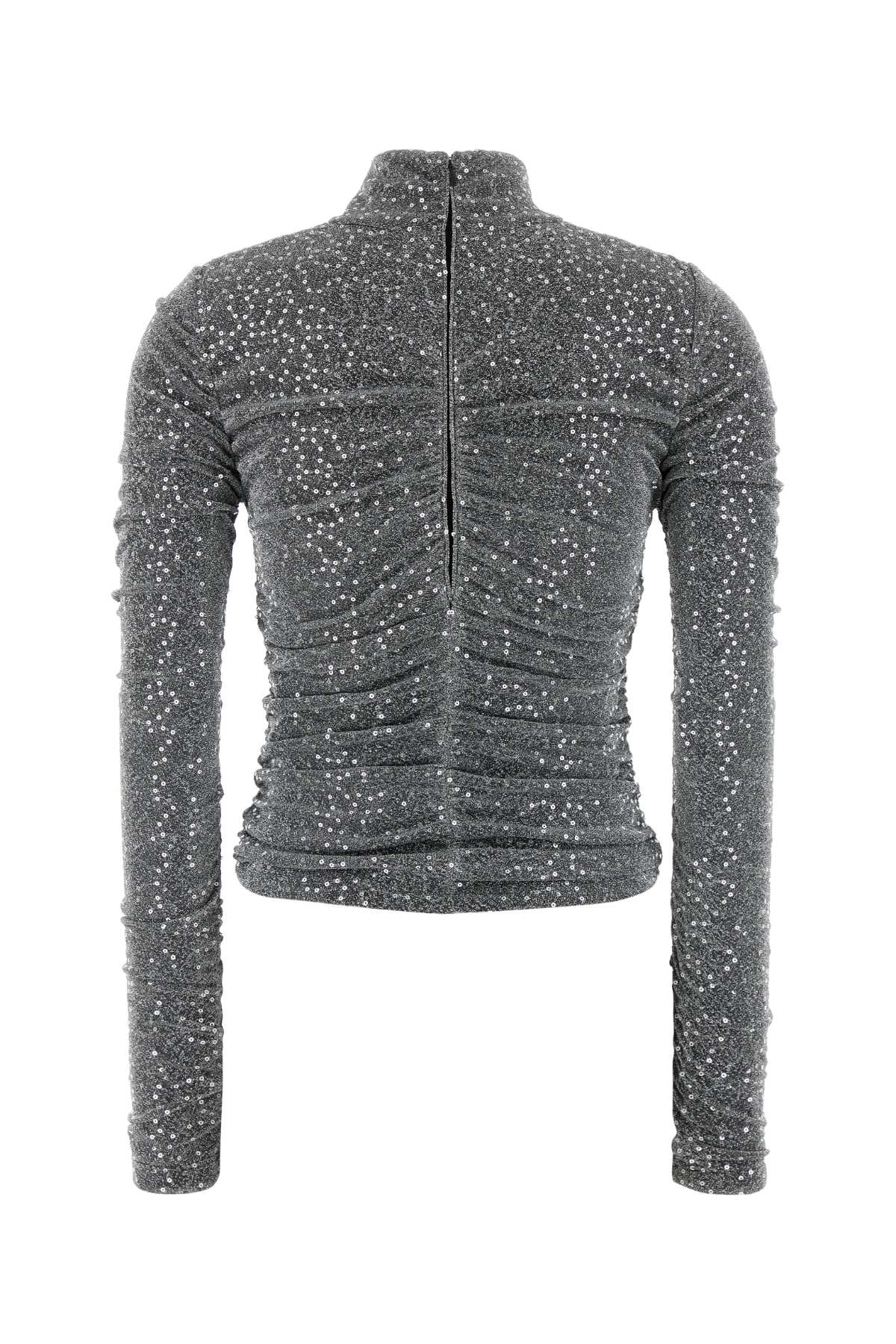 Dolce &amp; Gabbana Women Silver Jersey Top