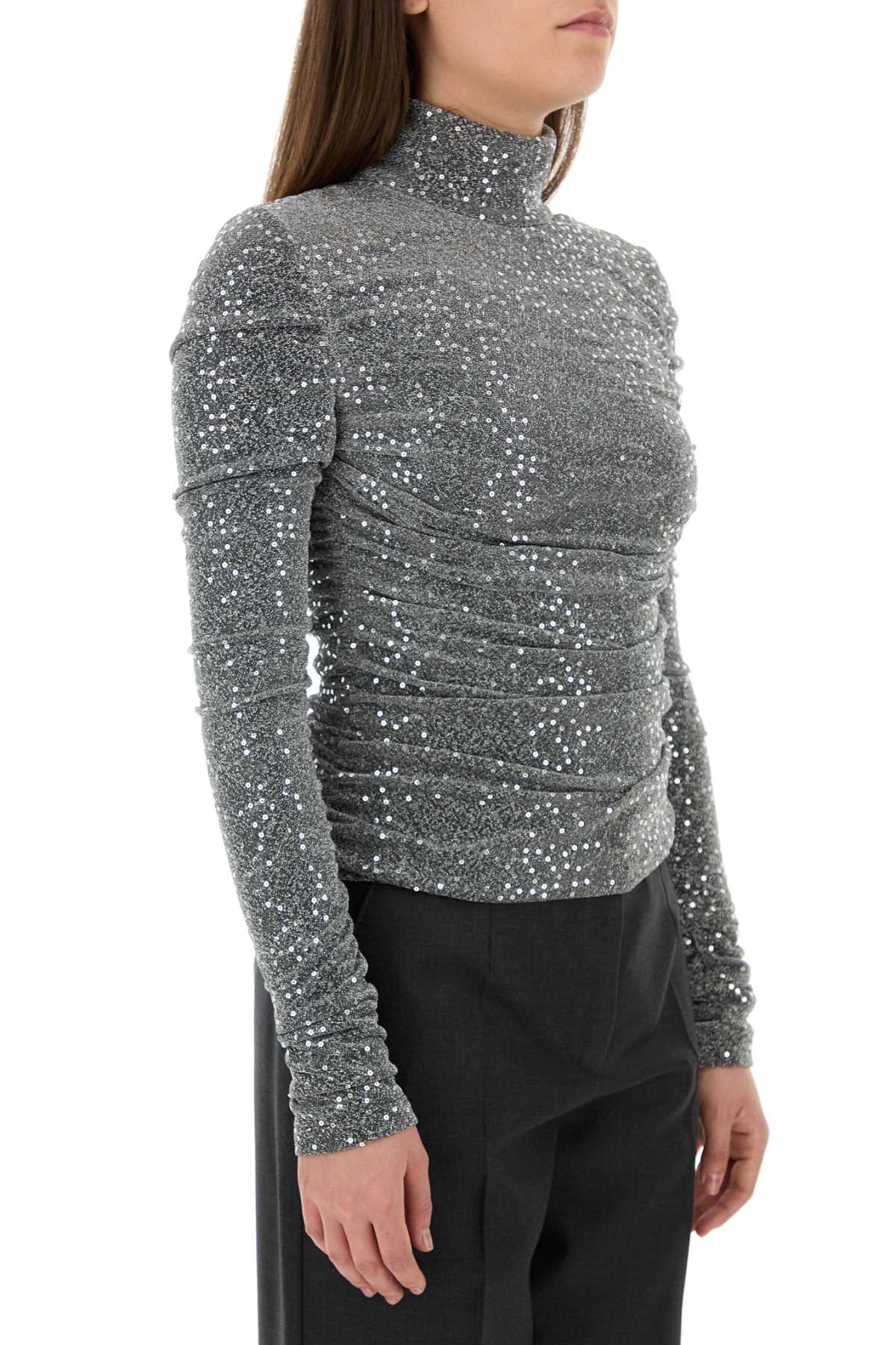 Dolce &amp; Gabbana Women Silver Jersey Top