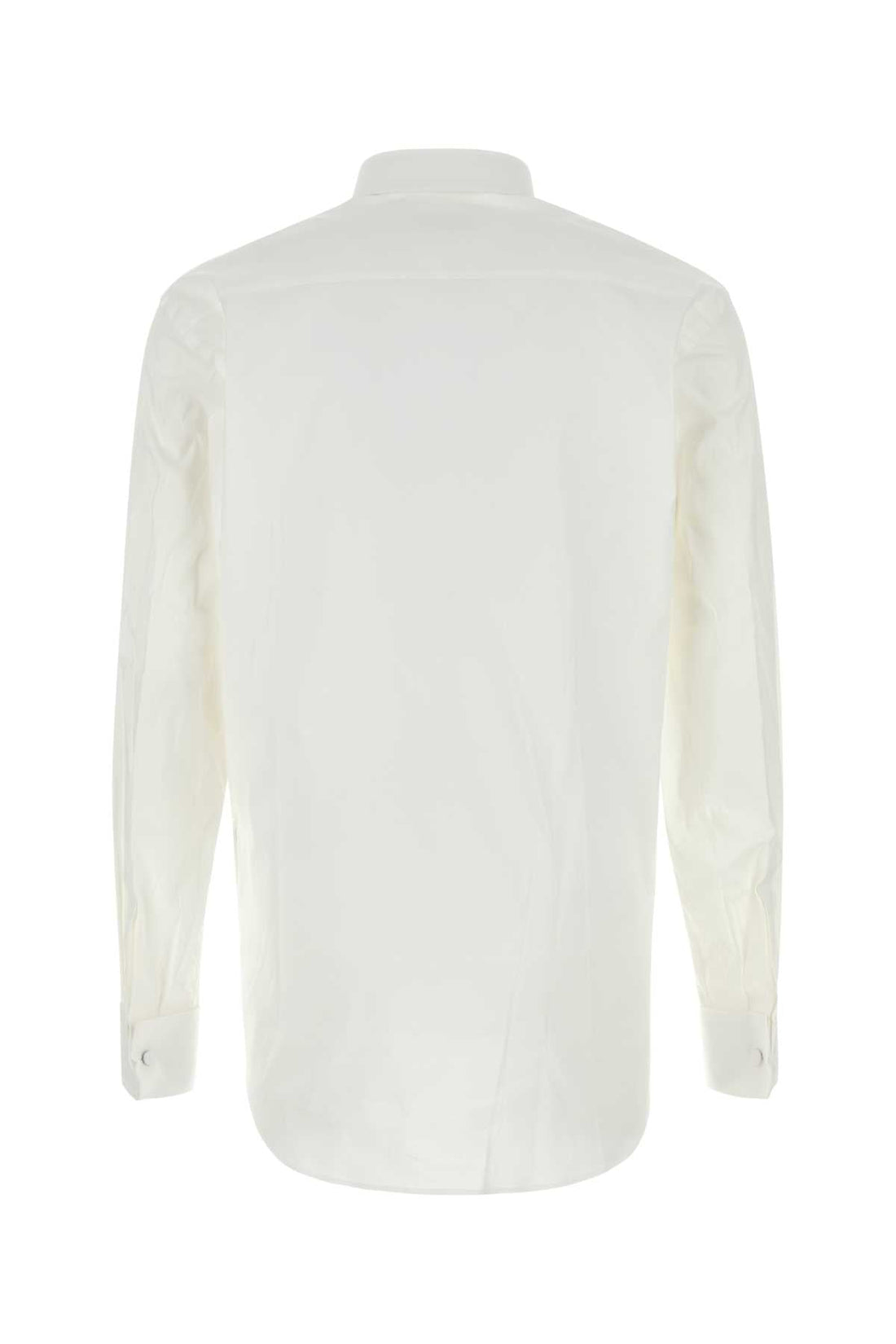 Prada Men White Stretch Cotton Blend Shirt by Luosophy