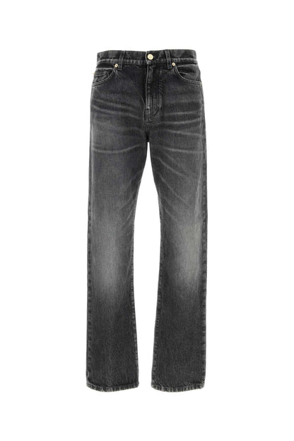 Versace Men Slate Denim Jeans by Luosophy