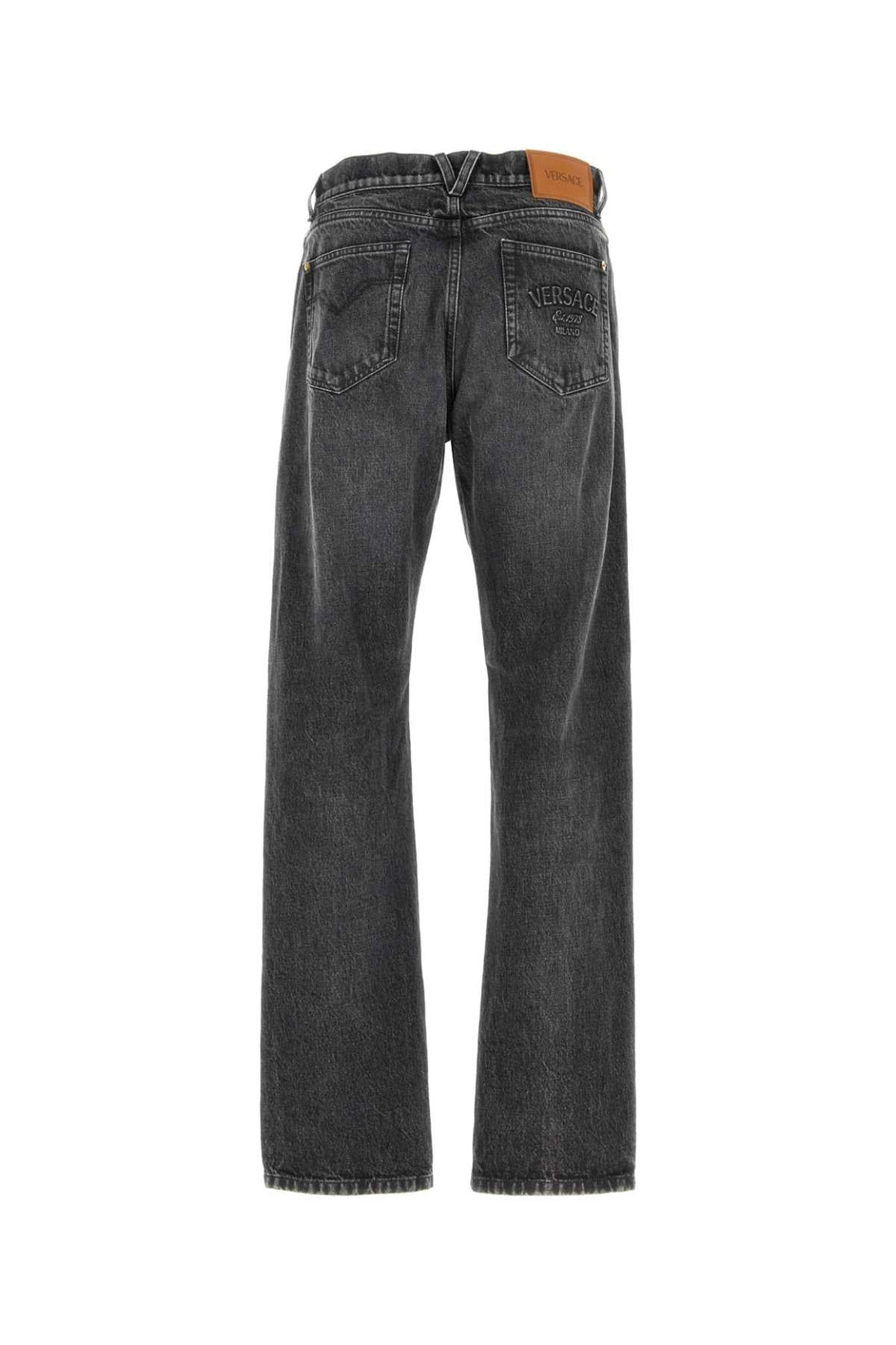 Versace Men Slate Denim Jeans by Luosophy