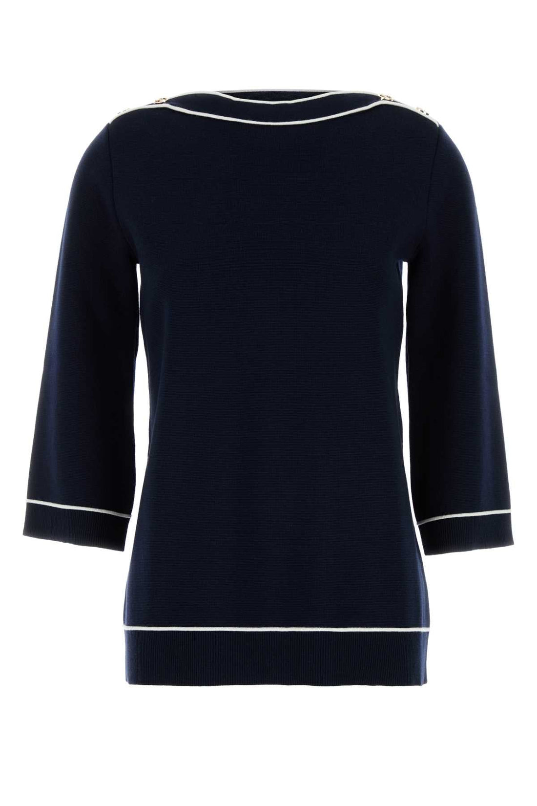 Gucci Women Navy Blue Wool Oversize Sweater by Luosophy