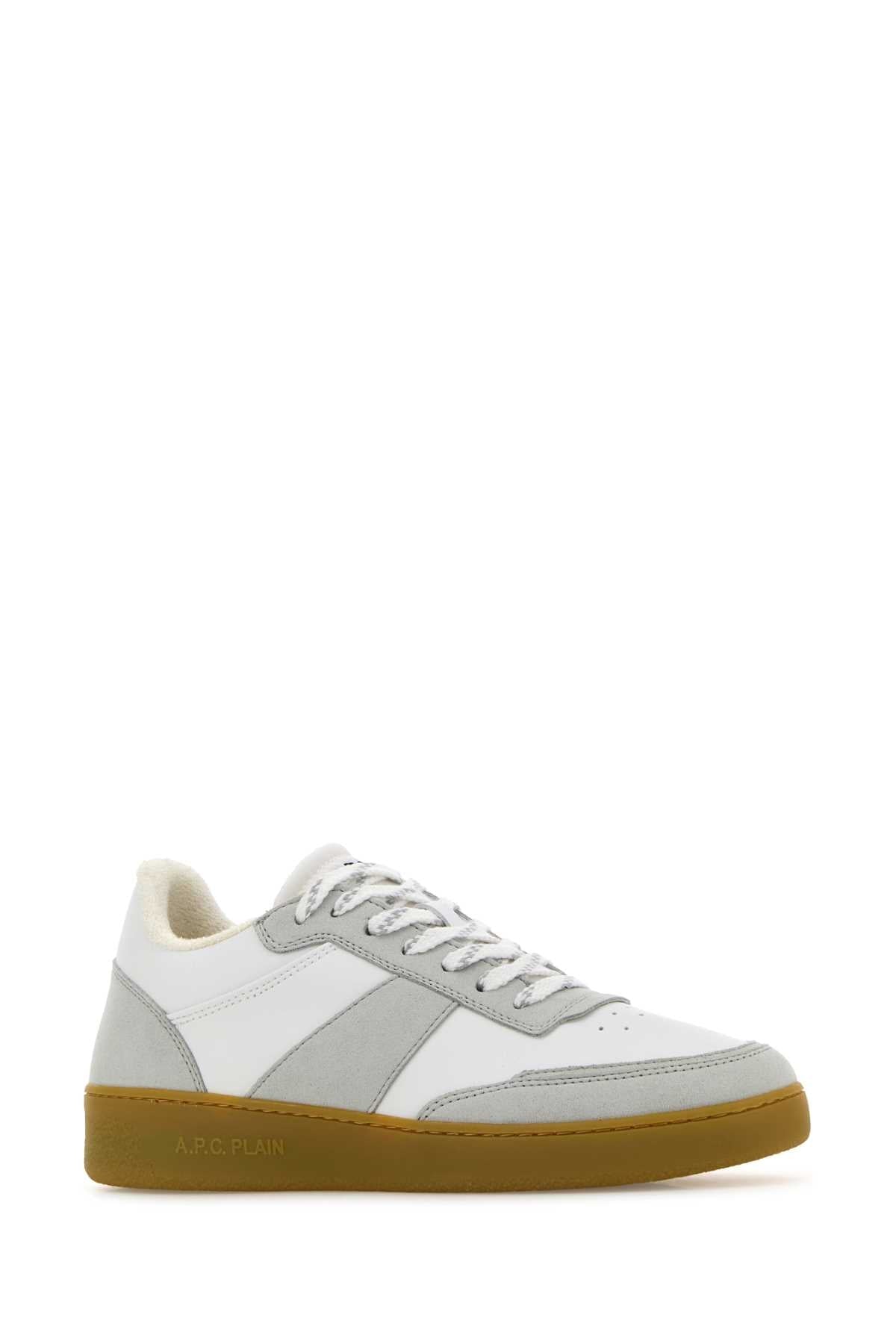 A.P.C. Unisex Two-Tone Synthetic Leather Plain Sneakers by Luosophy