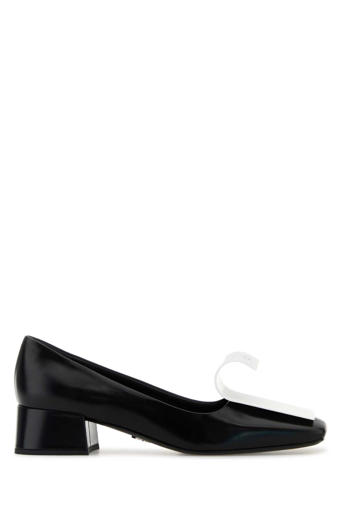 Prada Women Two-Tone Leather Pumps by Luosophy