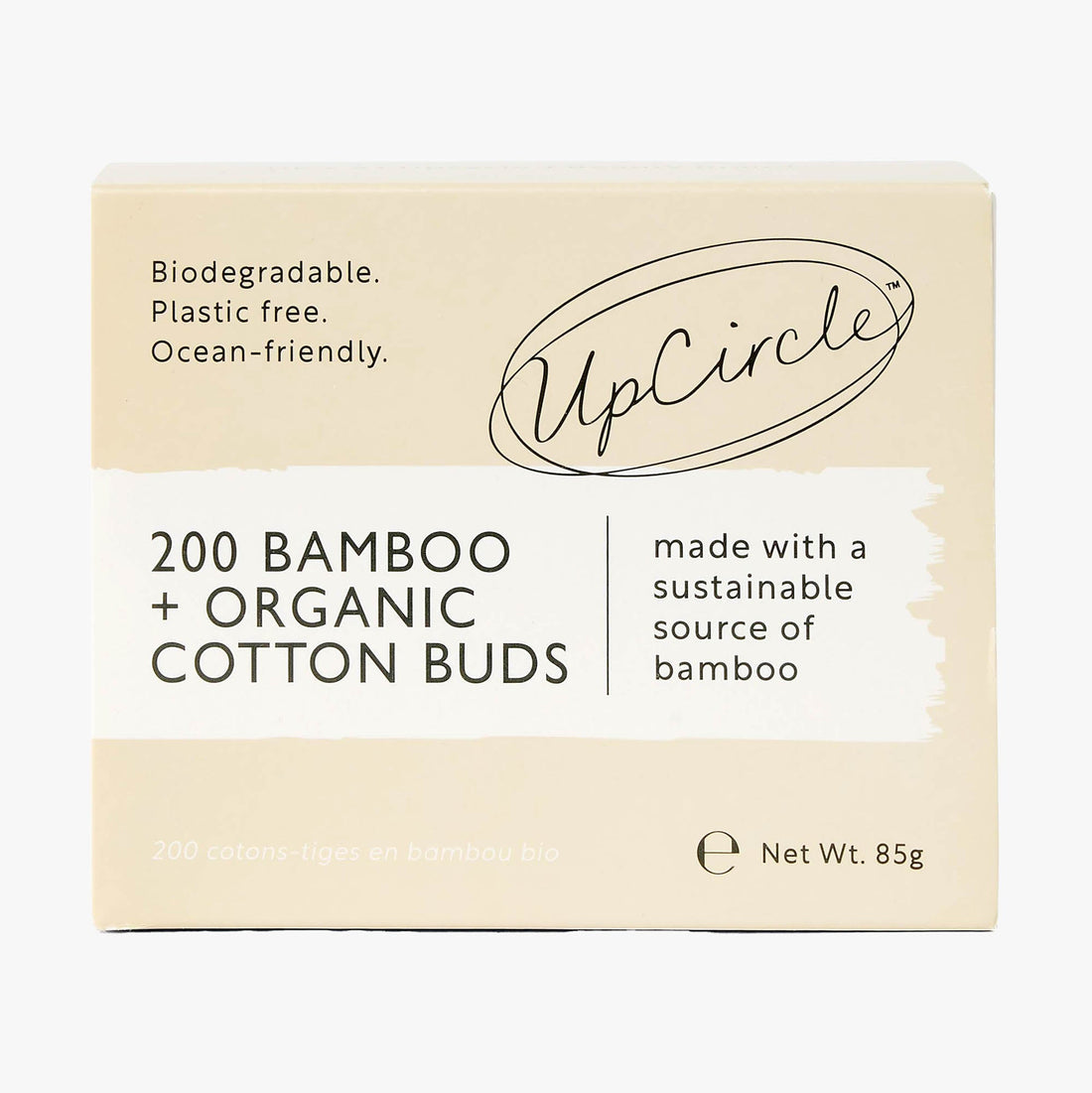 Organic Bamboo Cotton Buds - 200 Pieces by UpCircle