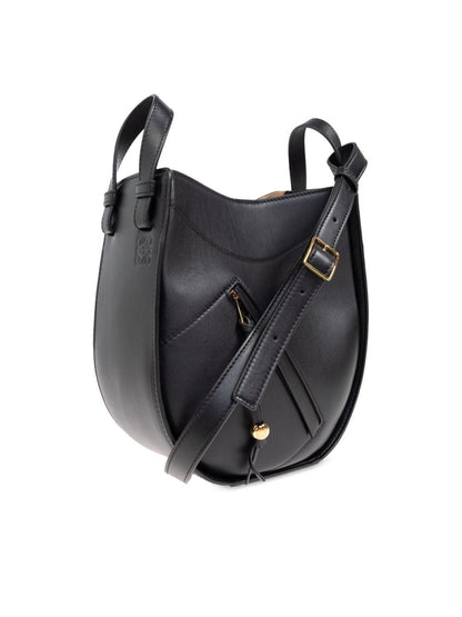 Loewe Women Hammock Slice Bag In Shiny Calfskin