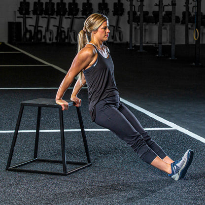 Steel Plyo Boxes – Heavy-Duty Plyometric Jump Platforms with Anti-Slip Rubber Top – Available in 12", 18", and 24" Heights – Stackable, Stable, Built for Strength and Conditioning by Rage Fitness