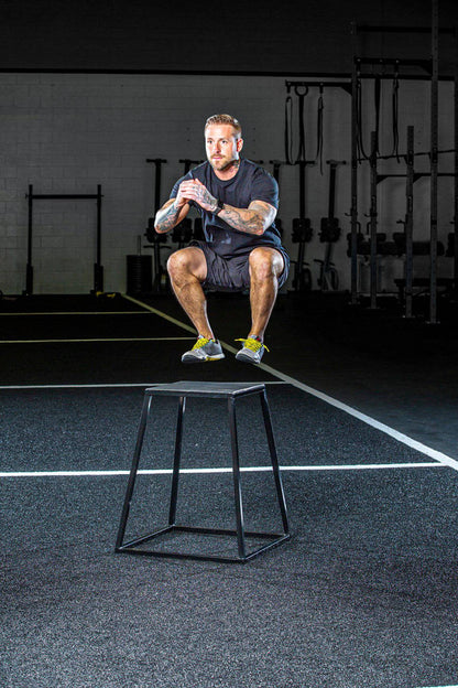 Steel Plyo Boxes – Heavy-Duty Plyometric Jump Platforms with Anti-Slip Rubber Top – Available in 12", 18", and 24" Heights – Stackable, Stable, Built for Strength and Conditioning by Rage Fitness