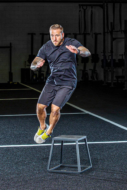 Steel Plyo Boxes – Heavy-Duty Plyometric Jump Platforms with Anti-Slip Rubber Top – Available in 12", 18", and 24" Heights – Stackable, Stable, Built for Strength and Conditioning by Rage Fitness