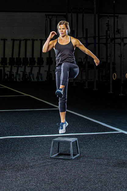 Steel Plyo Boxes – Heavy-Duty Plyometric Jump Platforms with Anti-Slip Rubber Top – Available in 12", 18", and 24" Heights – Stackable, Stable, Built for Strength and Conditioning by Rage Fitness