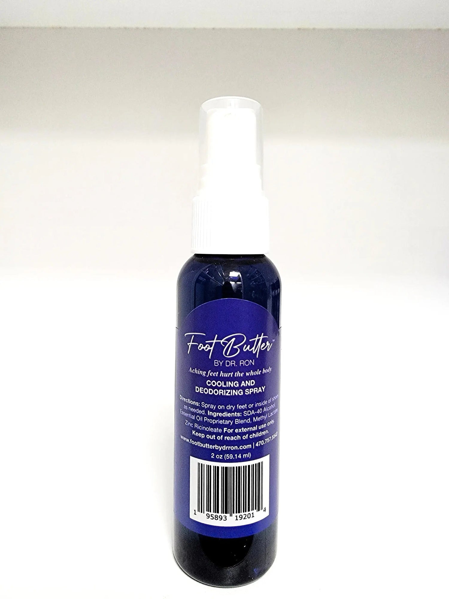 Lavender Cooling &amp; Deodorizing Foot Spray – 2 oz Freshness &amp; Odor Control by Foot Butter by Dr Ron