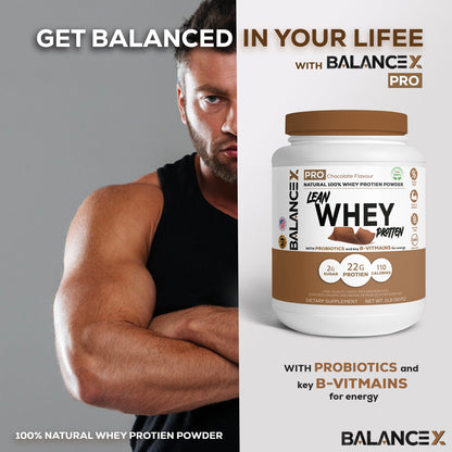 Natural Lean Whey Protein: Sculpt Your Strength (Chocolate) 2LBS - Clearance Sale by BalanceX