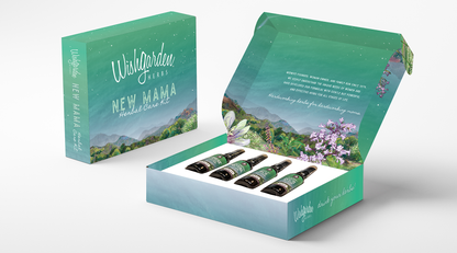 Postpartum Essentials Kit with Gift Box by WishGarden Herbs