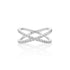 1.5mm Moissanite Infinity Ring in 925 Sterling Silver by Jayco Jewelry