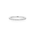 1.8mm Moissanite Half Eternity Ring in 925 Sterling Silver by Jayco Jewelry