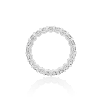 3mm Moissanite Eternity Ring in 925 Sterling Silver by Jayco Jewelry