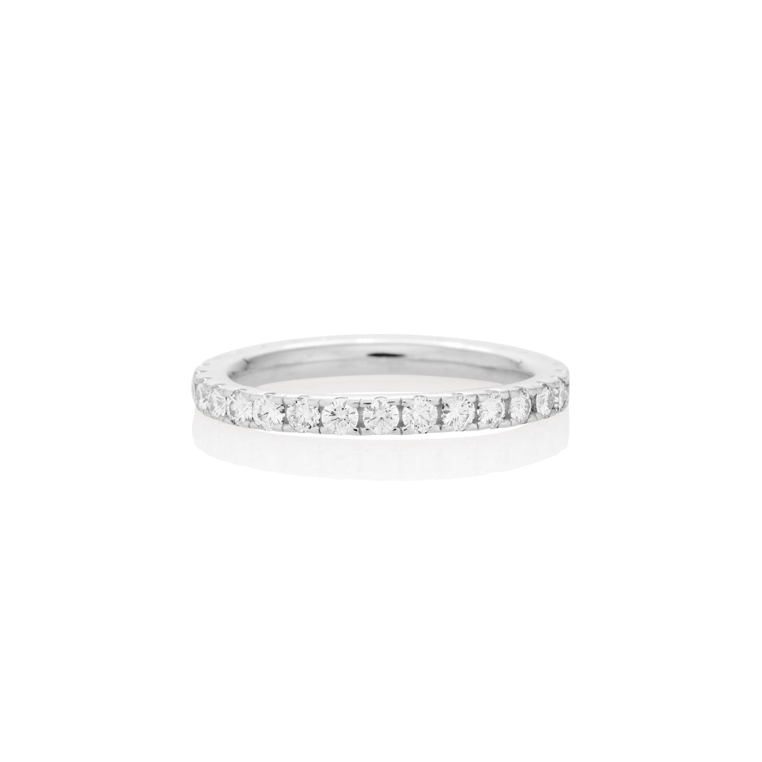 2mm Moissanite Eternity Ring in 925 Sterling Silver by Jayco Jewelry