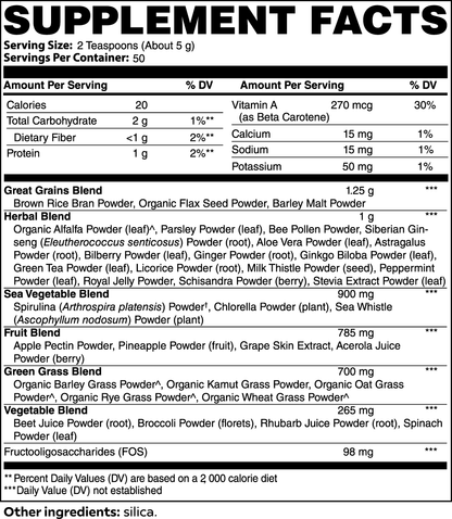 Ultra Cleanse Smoothie Greens, 8.8 oz by Minimo Nutrition