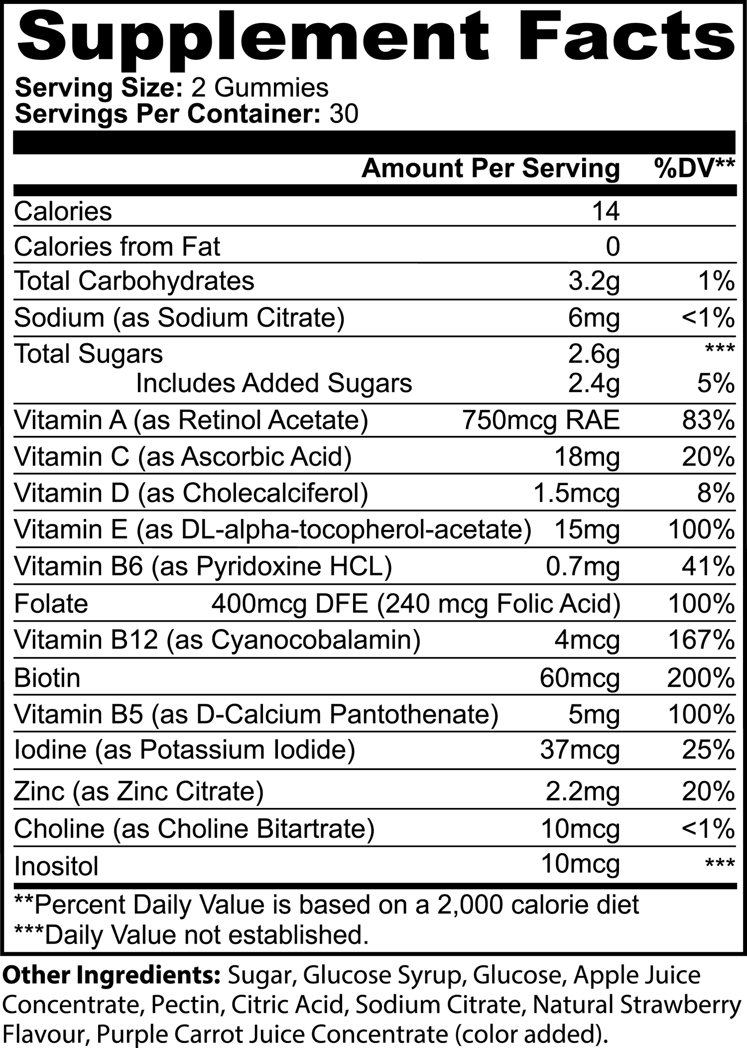 Multivitamin Natural Sleep VitaBears Daily Gummies (Strawberry Flavour) - Clearance Sale by BalanceX