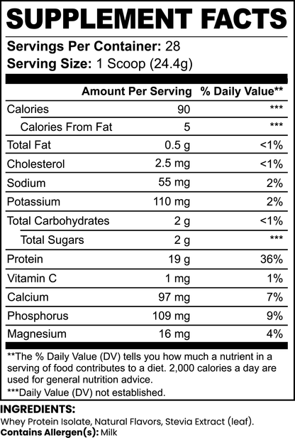 Vanilla Whey Isolate Protein Powder, 1.51 lbs by Minimo Nutrition