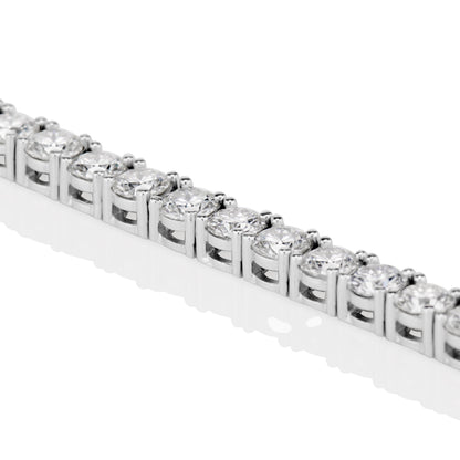 4MM Moissanite Tennis Bracelet in Solid 925 Silver by Jayco Jewelry