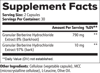 Berberine HCl Complex | Metabolic &amp; Blood Sugar Support by Protein Zone