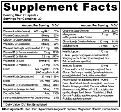 Complete Multivitamin + Immunity Boost, 60 ct. by Minimo Nutrition