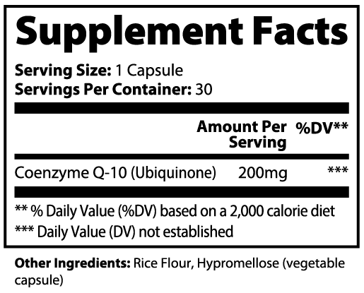 CoQ10 Ubiquinone, 30 ct. by Minimo Nutrition