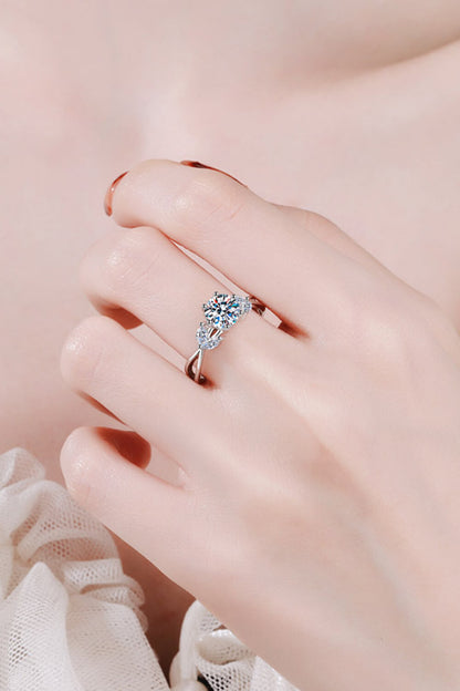 Come With Me 1 Carat Brilliant Round Cut Sparkala™ Ring (Rhodium Over Pure Sterling Silver) by Sparkala