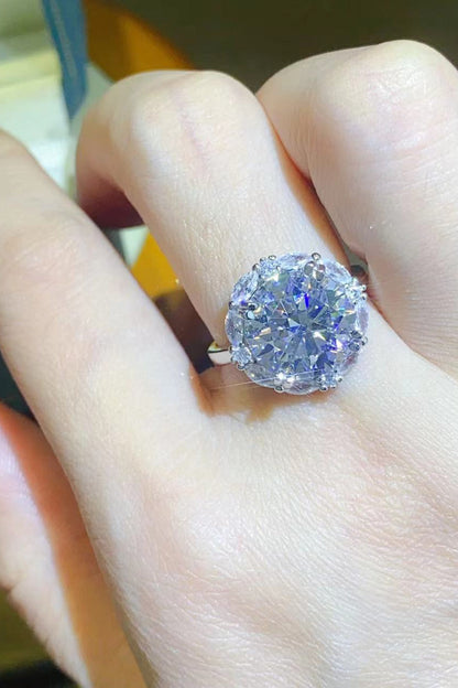 5 Carat Brilliant Round Cut Sparkala™ Platinum Over Pure Sterling Silver Ring by Sparkala