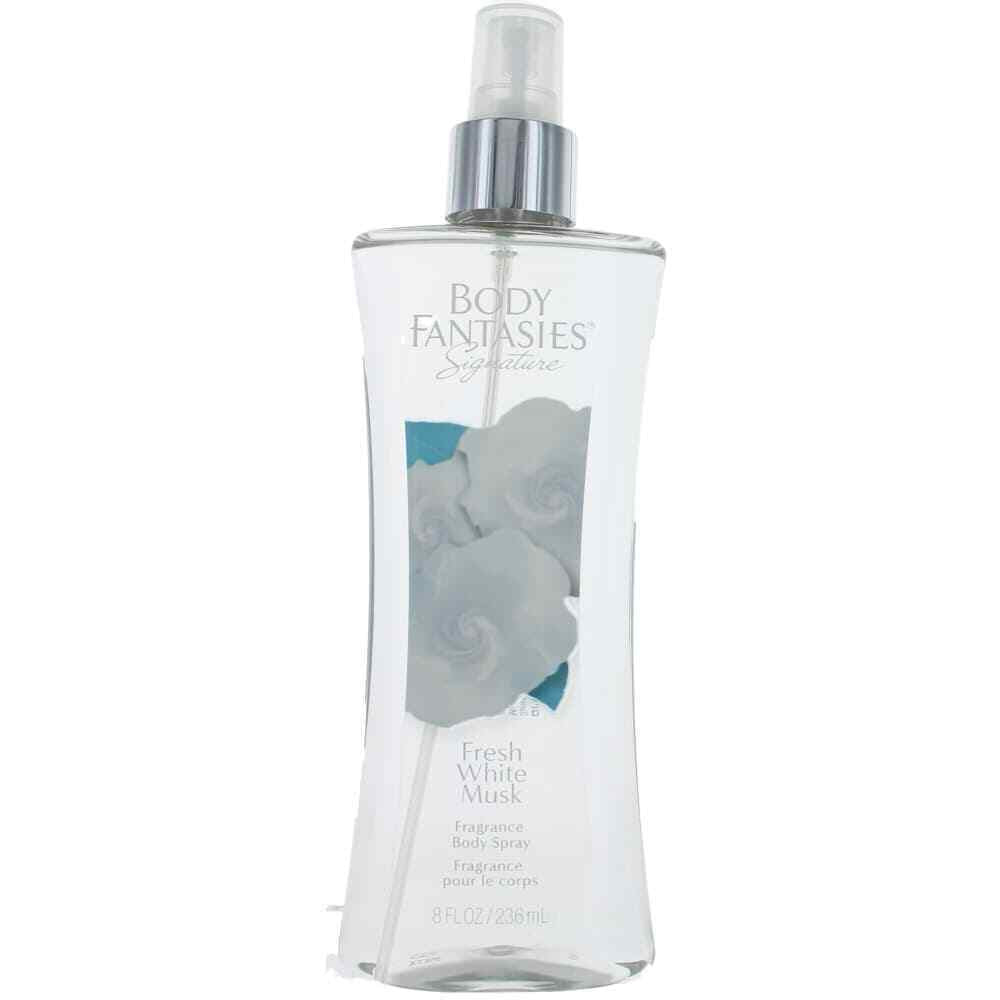 Body Fantasies Signature White Musk Fragrance Body Spray, Clean &amp; Fresh Floral Scent, 8 fl oz by Pasteur Pharmacy