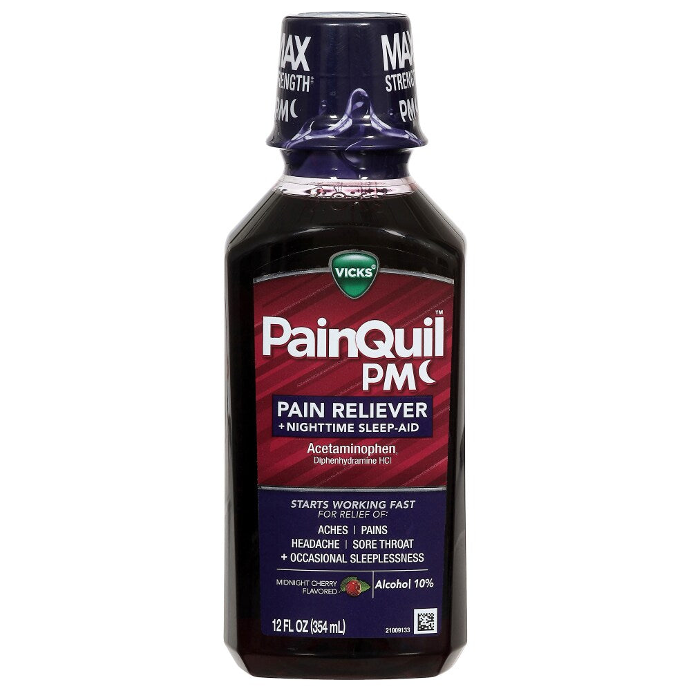 Vicks® Pain Reliever + Nighttime Sleep Aid – Midnight Cherry - 12 Fl Oz by Pasteur Pharmacy