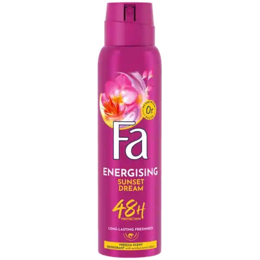 Fa ENERGISING Sunset Dream 48h Deodorant Spray 0% Aluminum, 150ml by Pasteur Pharmacy