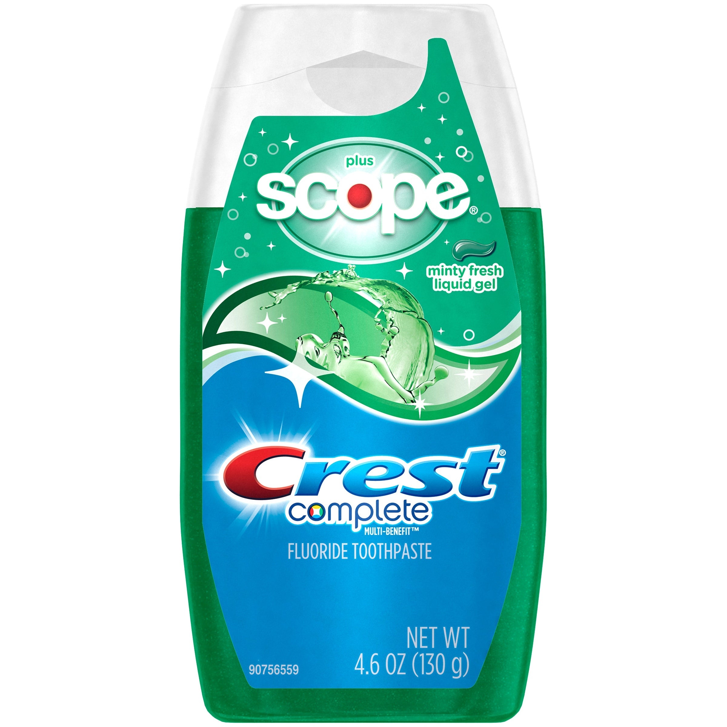 Crest Complete Whitening Plus Scope Multi-Benefit Fluoride Liquid Gel Toothpaste, Minty Fresh, 4.6 Ounce by Pasteur Pharmacy