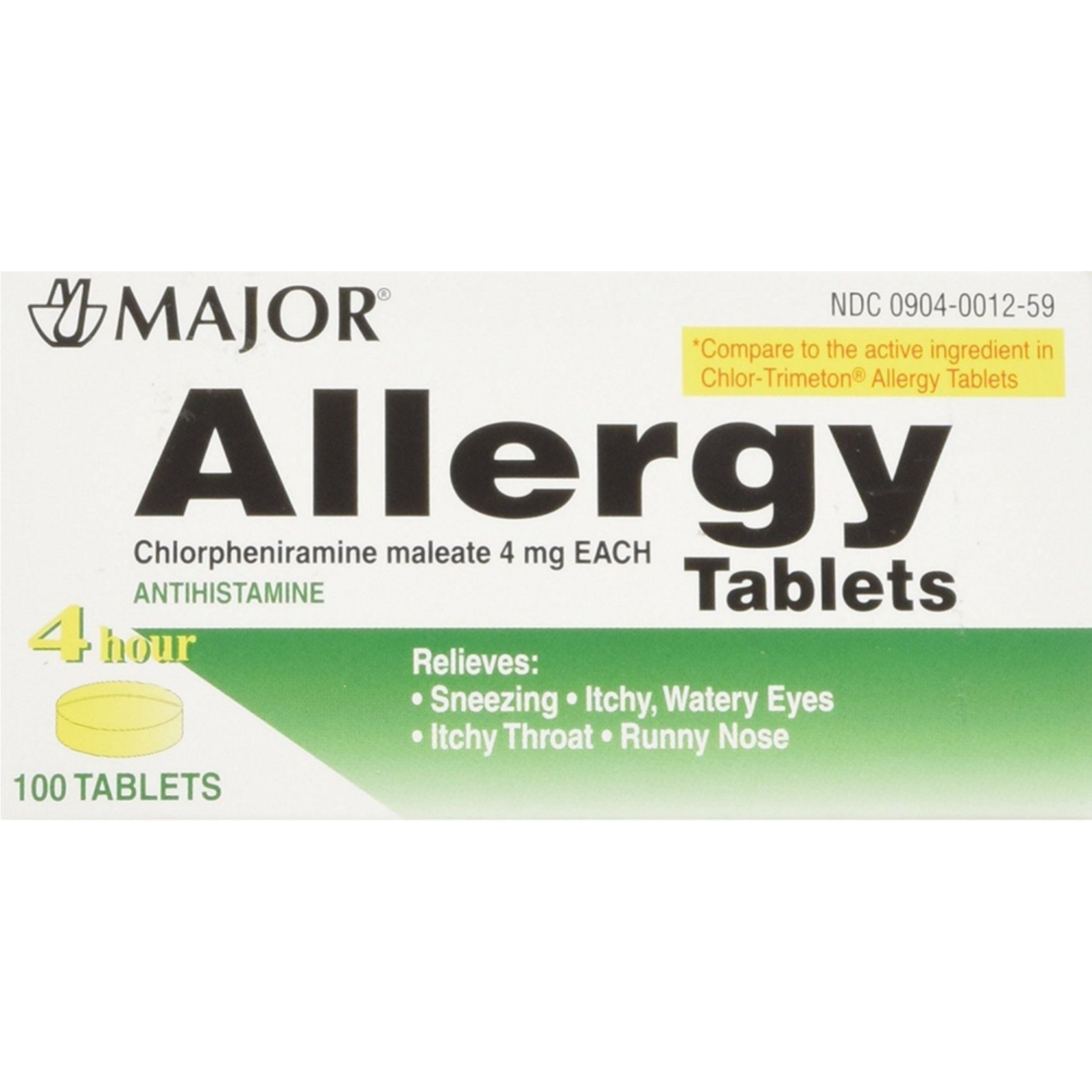 Chlorpheniramine Maleate 4 Mg Tablet 100Ea by Pasteur Pharmacy
