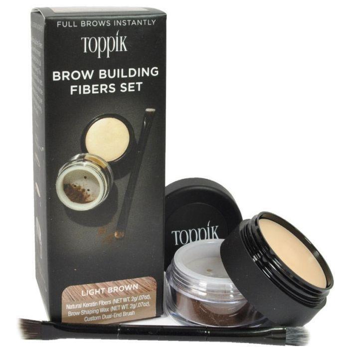 Toppik Brow Building Fibers Set - Light Brown by Pasteur Pharmacy