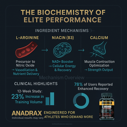 ANADRAX: Circulation Complex | 60 Capsules - L-Arginine, Niacin &amp; Nitric Oxide Support for Active Lifestyles by 2020WFG