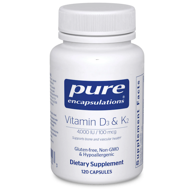 Pure Encapsulations Vitamin D3 &amp; K2 100/100 Mcg