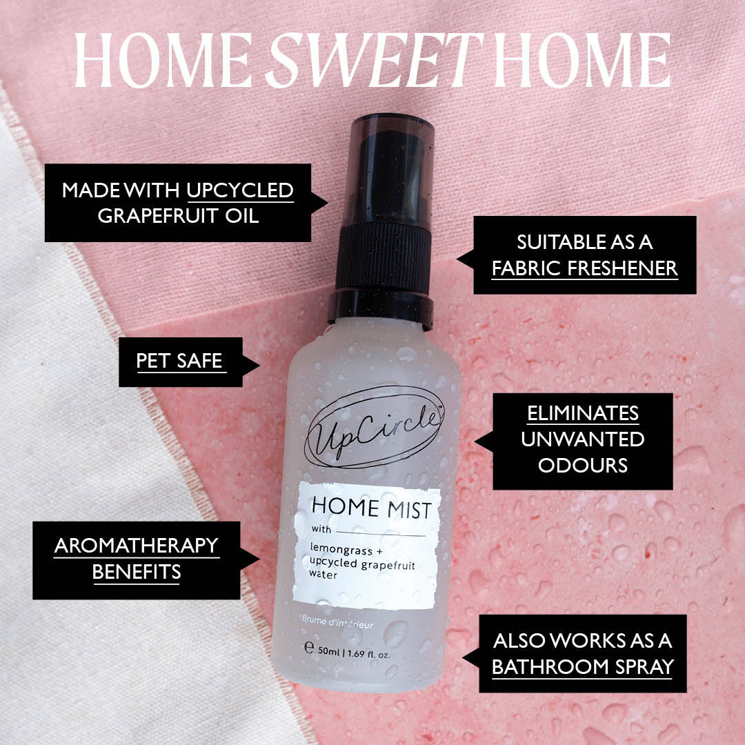 Home Mist with Lemongrass + Grapefruit by UpCircle