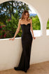 Juliet JT2527L Dress Long Strapless Sweetheart Satin Gown by DiscountDressShop