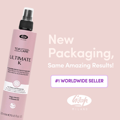 Top Care Ultimate K Revitalizing Protective &amp; Styling Spray by Lisap Milano