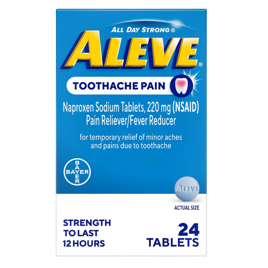 Aleve Toothache Pain Relief Tablets (24 tabs) by Farmacias Savia