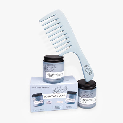 The Haircare Duo + Bamboo Wide Tooth Comb by UpCircle