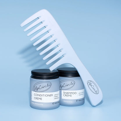 The Haircare Duo + Bamboo Wide Tooth Comb by UpCircle