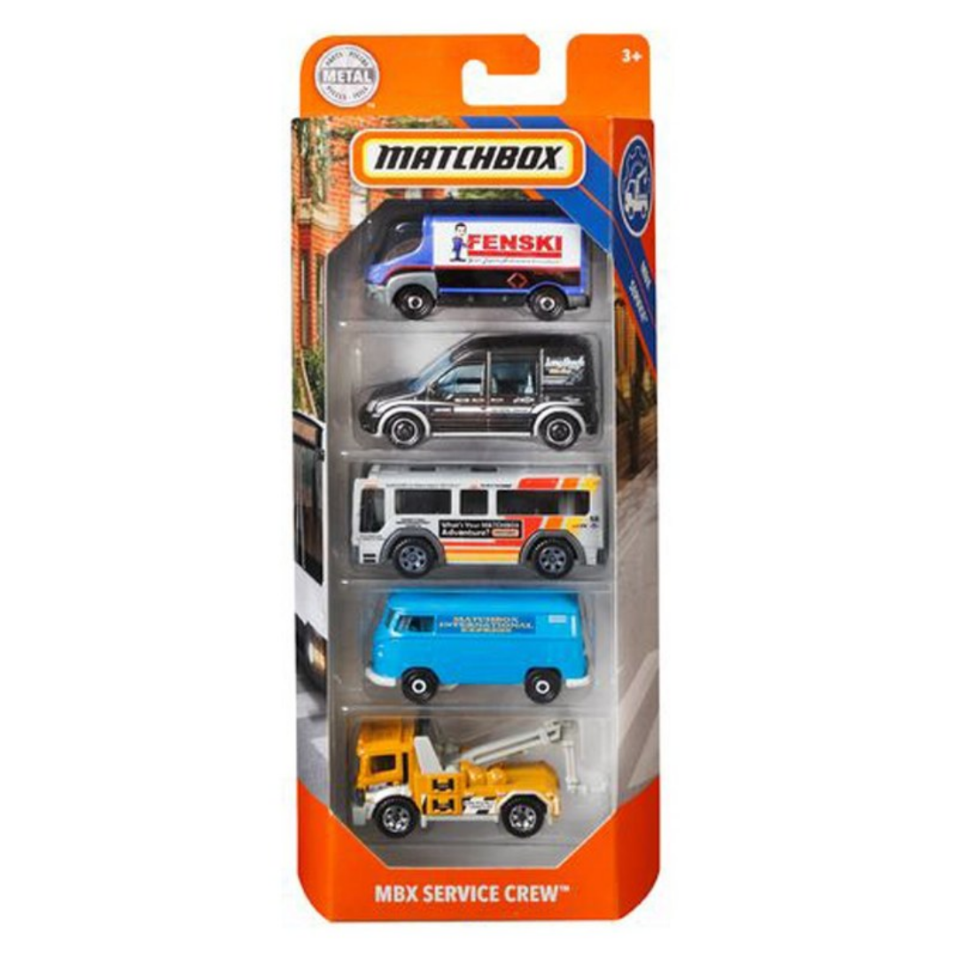 Matchbox MBX Service Crew 5-Pack Die-Cast Vehicles by Farmacias Savia